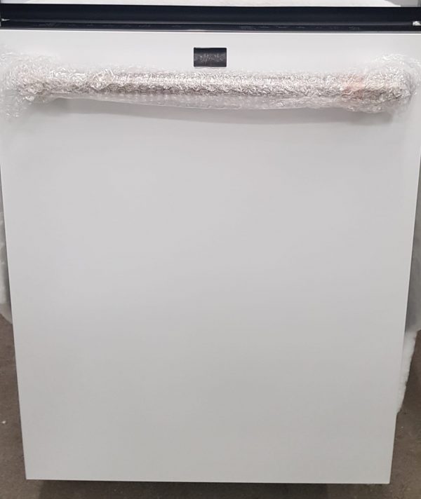 Brand New Open Box Built In GE Cafe Dishwasher (cdt875p4n0w2) With Wifi, White Color With Bronze Handle No Scratches & No Dents