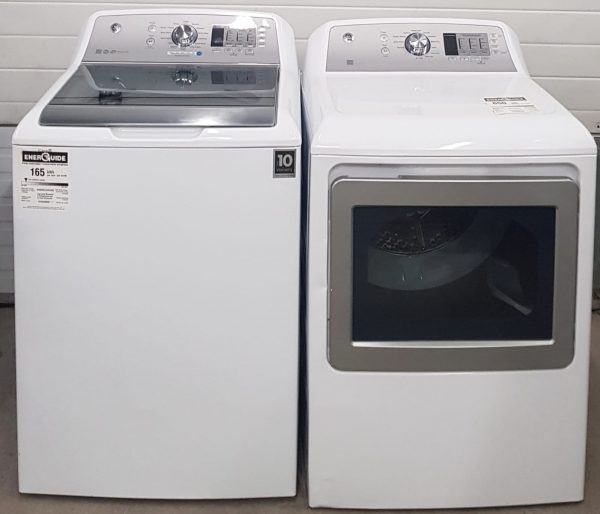 Brand New Open Box Set Washer Gtw680bmmws And Dryer Gtd65ebmk0ws No Scratches - Small Dent