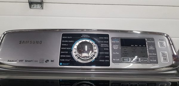 Washer & Dryer Set - Samsung - Wa50f9a8dsp/a2 & Dv50f9a8evp/xac