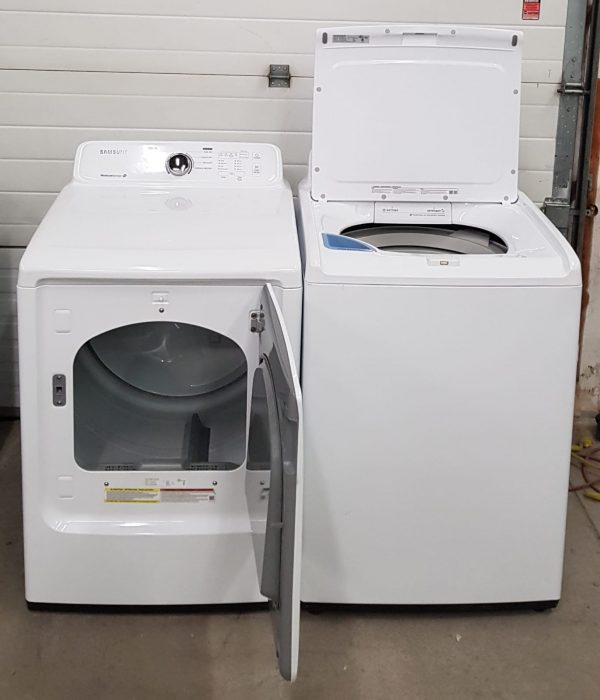 Samsung Washer And Dryer Set - Wa40j3000aw/a2 ,dv40j3000ew/ac