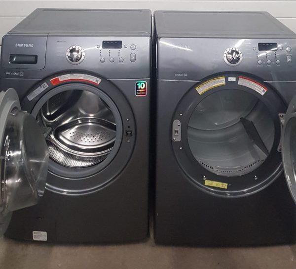 Set Samsung - Washer Wf365btbgsf/a2 And Dryer Dv365etbgsf/ac