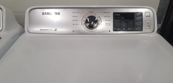 Set Samsung Washer Wa45h7000aw/a2 And Dryer Dv45h7000ew/ac