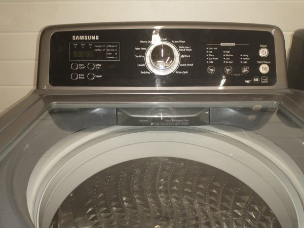 Set Samsung Washer Wa5451anp/xaa And Dryer Dv5451aep/xac