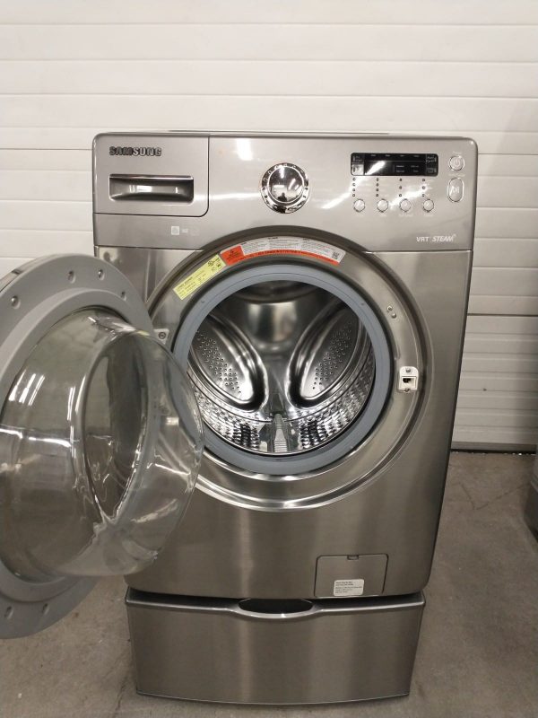 Washing Machine With Pedestal - Samsung Wf350anp/xaa