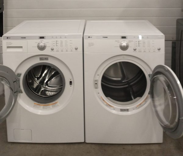 SET LG - WASHER WM1814CW AND DRYER DLE2514W