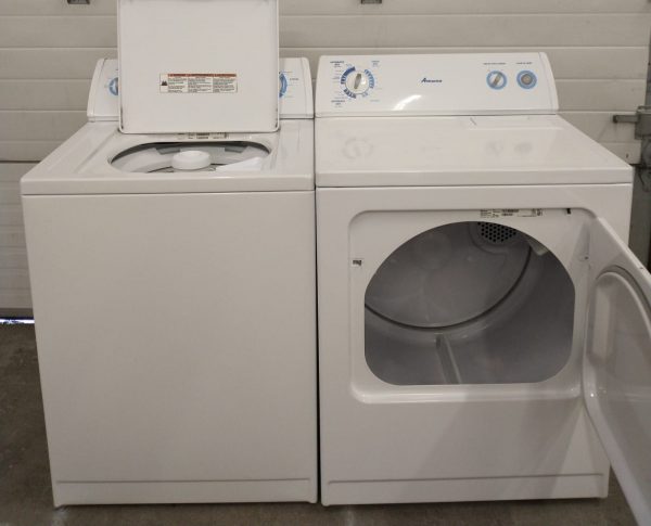 Used Set Amana - Washer Ntw4600vq1 And Dryer Yned4500vq0