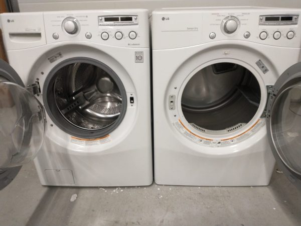 Used Set LG Washer WM2250CW And Dryer DLE2050W