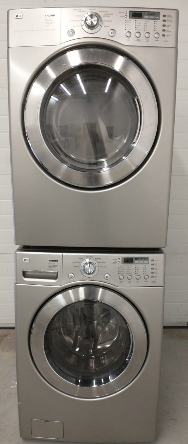 Used Set LG Washer WM2677HSM And Dryer DLE5977SM
