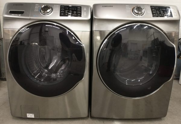 Set Samsung - Washer Wf45m5500ap/ac And Dryer Dve45m5500p/ac