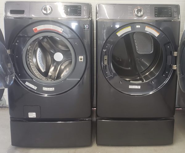 Set Samsung - Washer Wf56h9100ag/a2 And Dryer Dv56h9100eg/ac