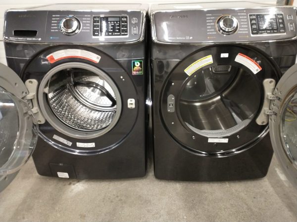 Set Samsung - Washer Wf45h6300ag/a2 And Dryer Dv45k6500ev/ac
