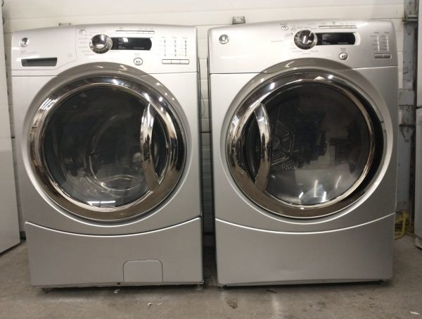 Used Set GE Washer Gfwh2405l0ms And Dryer Gfms355el0ms