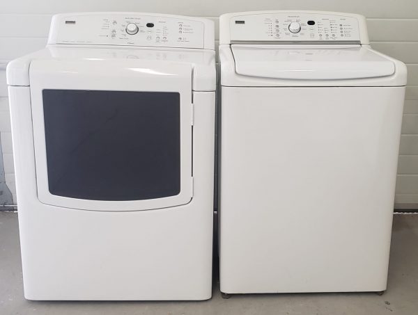 USED SET KENMORE WASHER 110.28062800 AND DRYER 110.C67072700