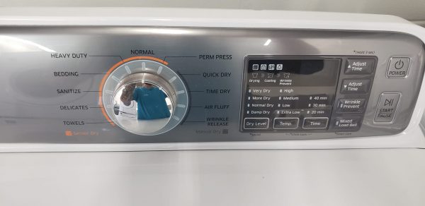 Used Set Samsung - Washer Wa45h7000aw And Dryer Dv45h7200ew