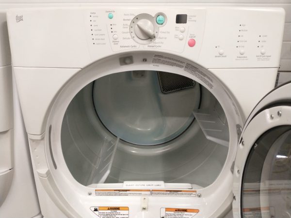 Used Set Whirlpool Duet Washer Ghw9150pw0 And Dryer Ygew9250pw0