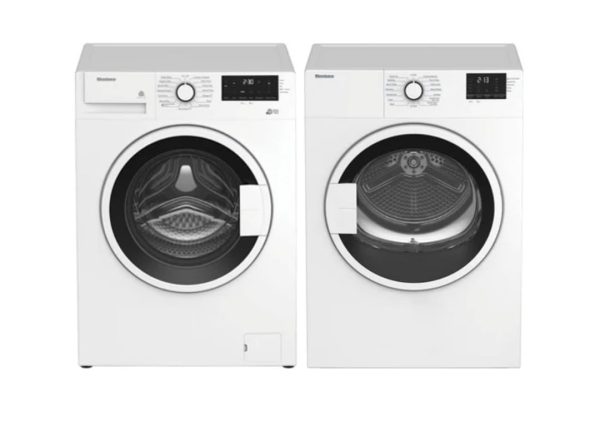 Open Box Set Bloomberg - Dryer DV17600W And Washer WM72200W