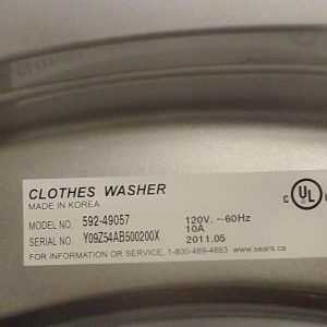 USED SET KENMORE WASHER 592 49057 AND DRYER 592 8905701 1