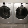 USED SET BLOOMBERG APARTMENT SIZE WASHER WM67121NBL00 AND DRYER DV16540NBL00