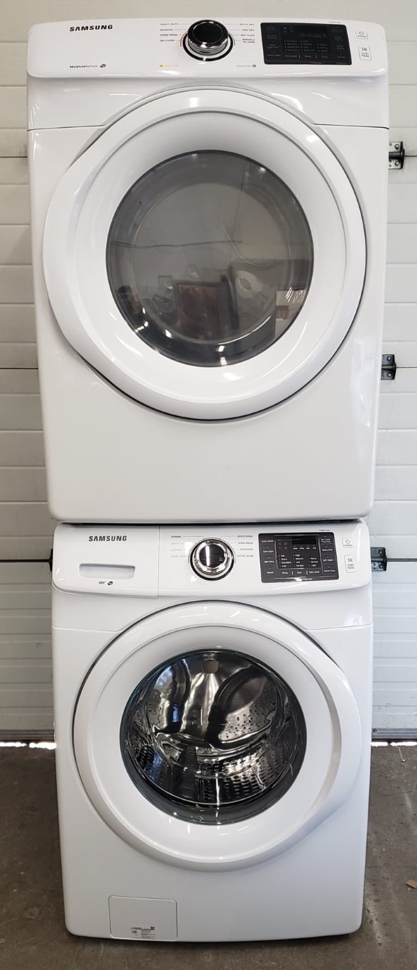 Used Set Samsung Washing Machine Wf42h5000aw/a2 & Dryer Dv42h5000ew/ac