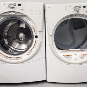 USED SET WHIRLPOOL DUET WASHER GHW9150PW0 DRYER YGEW 3