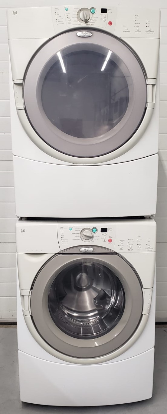 Used Set Whirlpool Duet Washer Ghw9150pw0 & Dryer Ygew