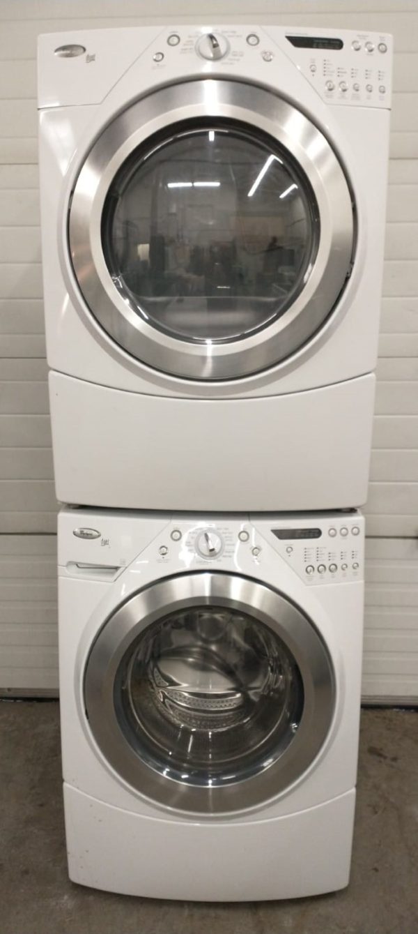 Used Set Whirlpool Washer Wfw9400sw02 & Dryer Ywed9400sw0