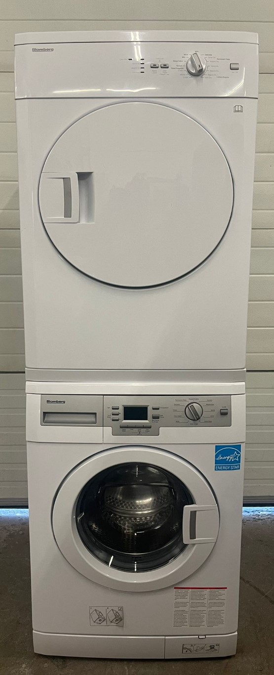 Used Set Blomberg Appartment Size Washer Wm87120nbl00 & Dryer Dv17540nbl00