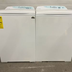USED SET FISHER&PAYKEL TOP LOADING WASHER GWL11US & TOP LOADING DRYER DEGX1US