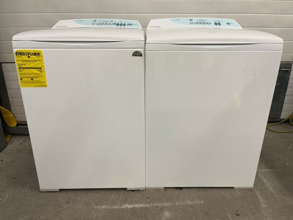 Used Set Fisher&paykel Top Loading Washer Gwl11us & Top Loading Dryer Degx1us