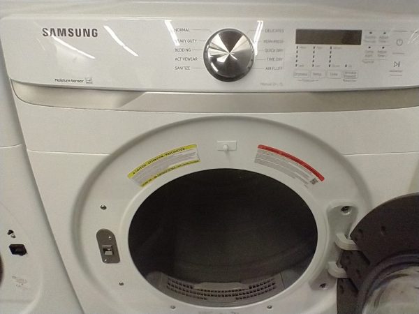 New Open Box Samsung Set Washer Wf45t6000aw & Dryer Dve45t60005w/ac