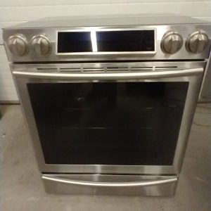 Used Samsung Electrical Slide In Stove NE58F9710WS/AC