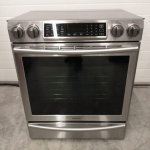 USED SAMSUNG INDUCTION SLIDE IN STOVE NE58K9560WS/AC