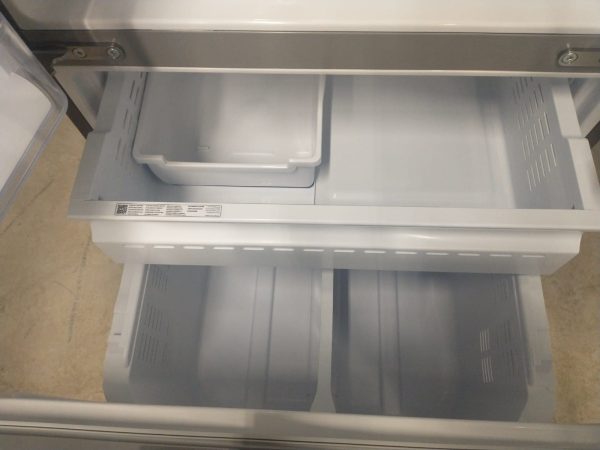 New Open Box Floor Model Refrigerator Samsung Rf220nftasr/aa