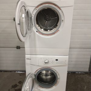 SET WHIRLPOOL APPARTMENT SIZE WASHER WFC7500VW2 AND DRYER YWED7500VW 5