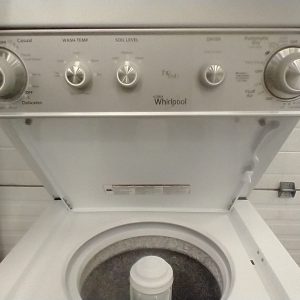 USED LAUNDRY CENTER WHIRLPOOL APPARTMENT SIZE YWET4024EW0 4