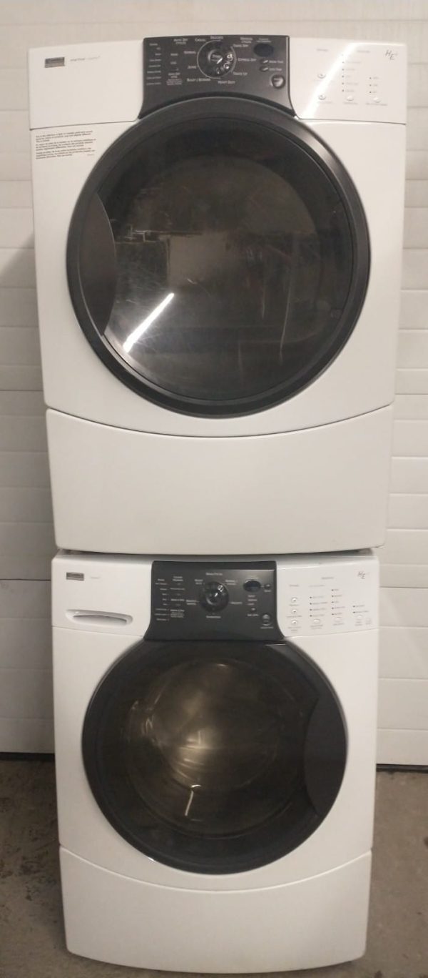 USED SET KENMORE WASHER 110.45862404 & DRYER 110.C85862401