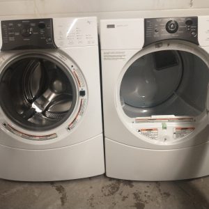 USED SET KENMORE WASHER 110.45862404 DRYER 110 5