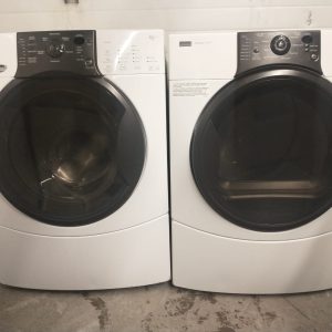 USED SET KENMORE WASHER 110.45862404 DRYER 110 6