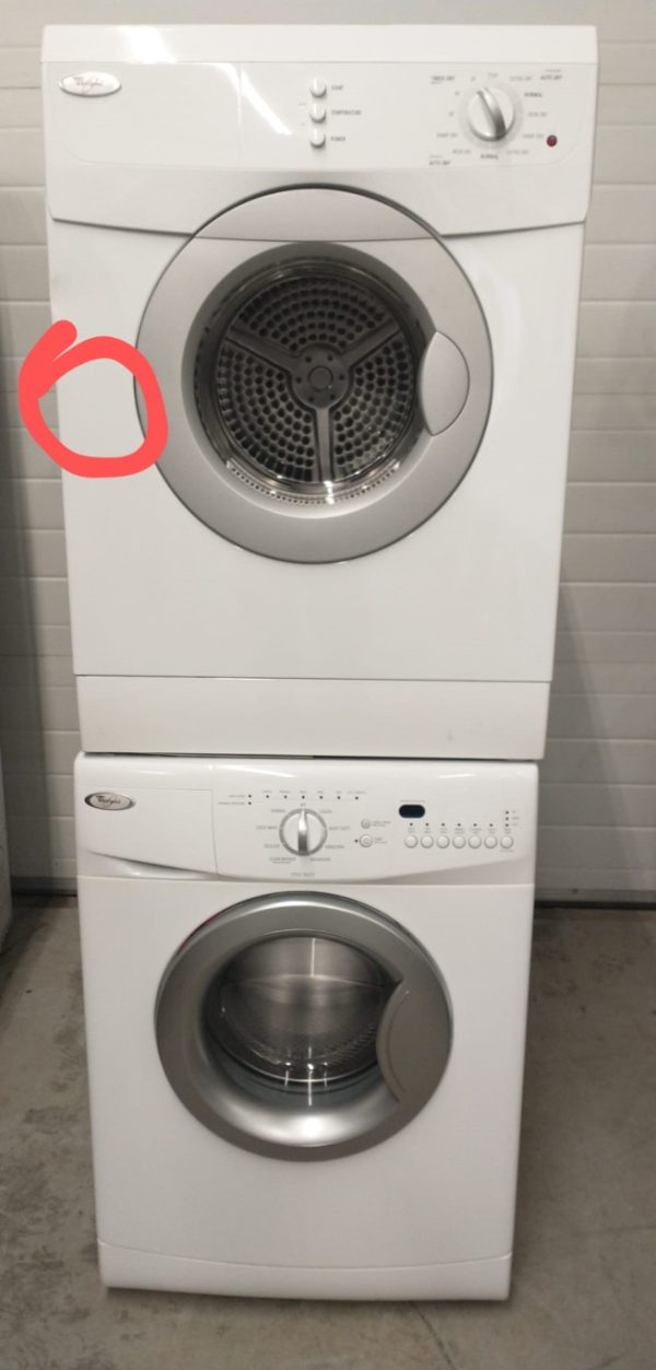 Used Set Whirlpool Appartment Size Washer Wfc7500vw2 And Dryer Ywed7500vw