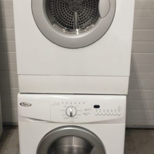 USED SET WHIRLPOOL APPARTMENT SIZE WASHER WFC7500VW2 AND DRYER YWED7500VW 6