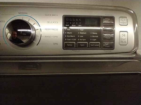 New Open Box Floor Model Washing Machine Samsung Wa50m7450ap/a4