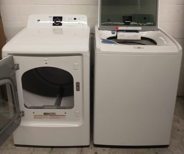 USED SET KENMORE BY SAMSUNG WASHER 592-29212 & DRYER 595-69211