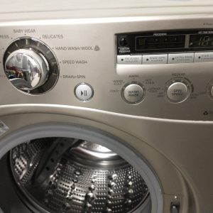 USED SET LG WASHER WM2455HS DRYER DLE5955S 3