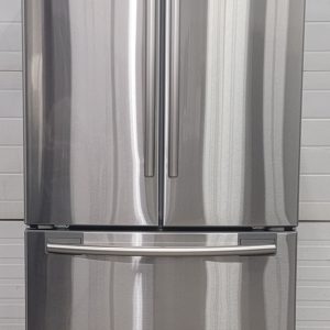 USED REFRIGERATOR SAMSUNG COUNTER DEPTH RF18HFENBSRAA LESS THAN 1 YEAR