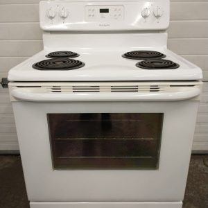 USED ELECTRICAL STOVE FRIGIDAIRE CFEF3016LWH 1