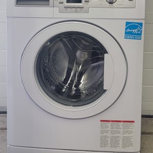 USED SET BLOMBERG APPARTMENT SIZE WASHING MACHINE WM7712NBL01 AND DRYER DV17542 3