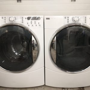 USED SET KENMORE WASHER 110.4709100 DRYER 110 6