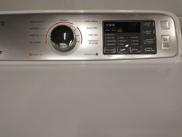 Used Set Samsung Washer Wa50m7450aw/a4 & Dryer Dv45h7000ew/ac