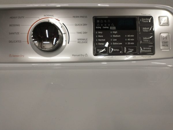 Used Set Samsung Washer Wa50m7450aw/a4 & Dryer Dv50t7350w/ac