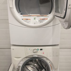 USED SET WHIRLPOOL DUET WASHER GHW9150PW4 DRYER YGEW9259PW1 4